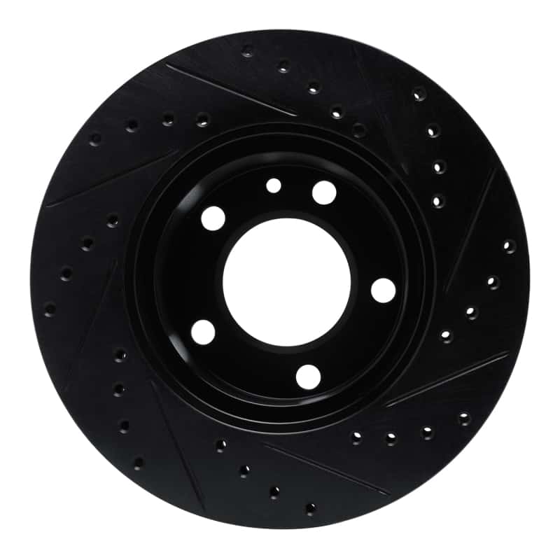 R1 Concepts — R1 82-89 BMW 635CSI Front Left Drilled & Slotted Black Brake Rotor
R1 Brake Rotor Drill - view 5