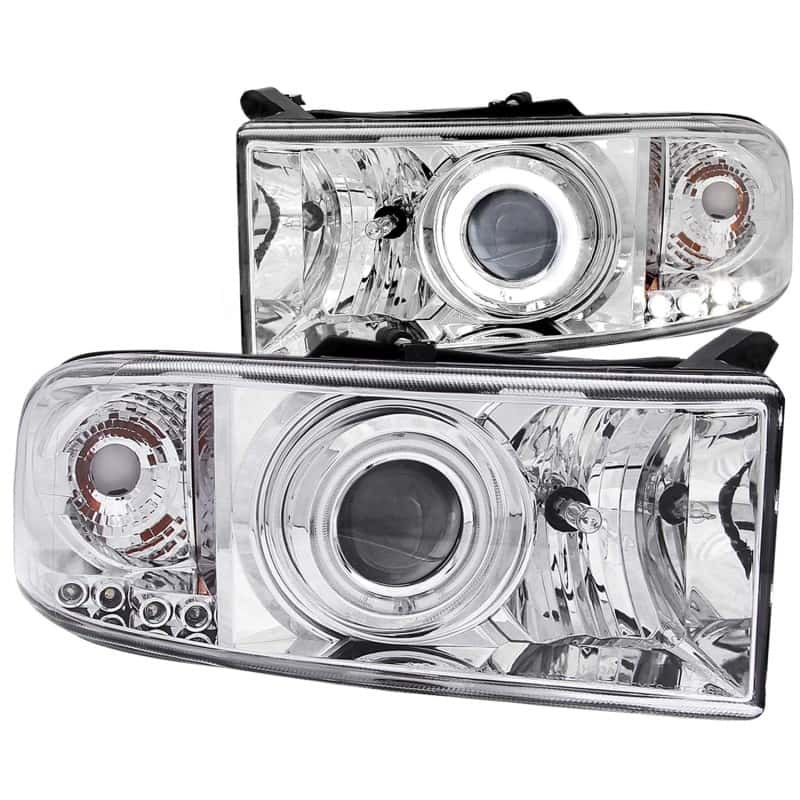 ANZO — ANZO 1994-2001 Dodge Ram Projector Headlights w/ Halo Chrome
Head Light Set
HdLtSet - view 1