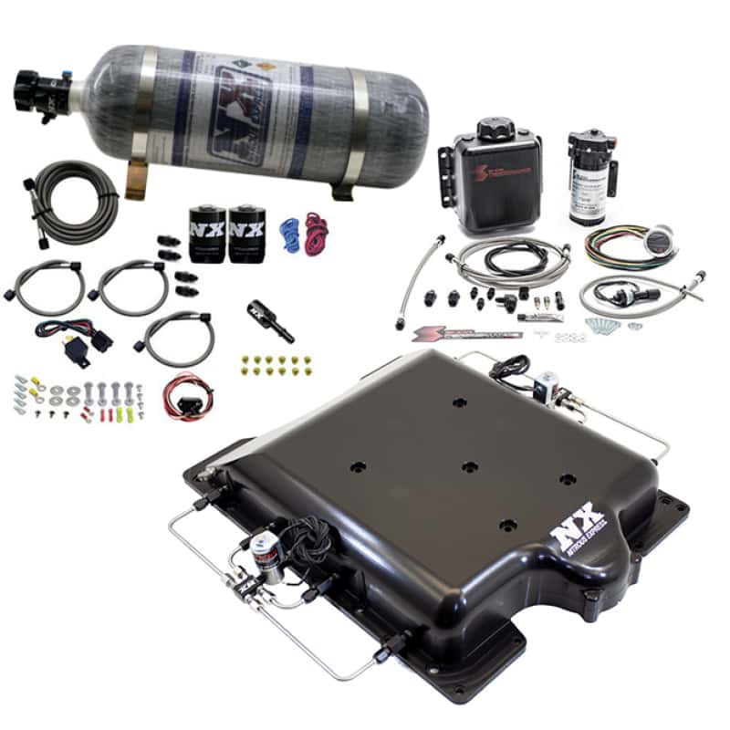 Nitrous Express — Nitrous Express Dodge Hellcat Supercharger Lid Nitrous/Water Injection Kit (100-400HP) w/12lb Bottle
Injection System Kit
N2OSys - view 2