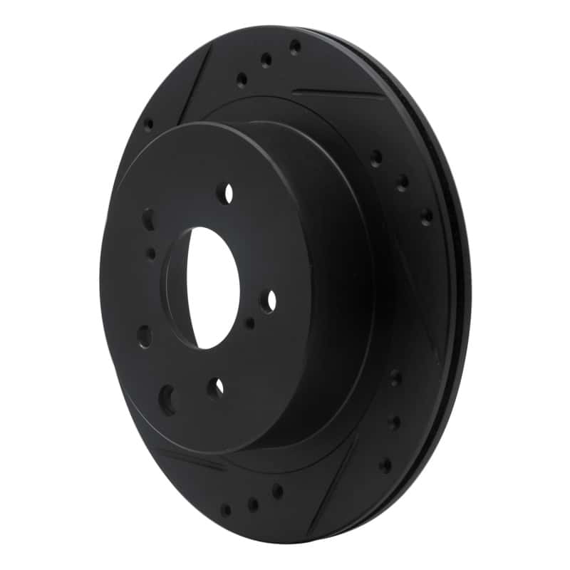 R1 Concepts — R1 89-96 Nissan 300ZX Rear Left Drilled & Slotted Black Brake Rotor
R1 Brake Rotor Drill - view 2