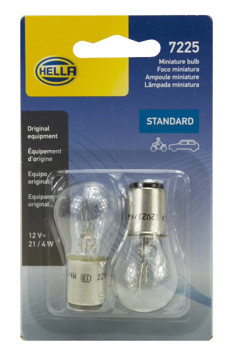 Hella — Hella Bulb 7225 12V 21/4W Baz15D S8 (2)
7225TB Incan Bulb - view 4