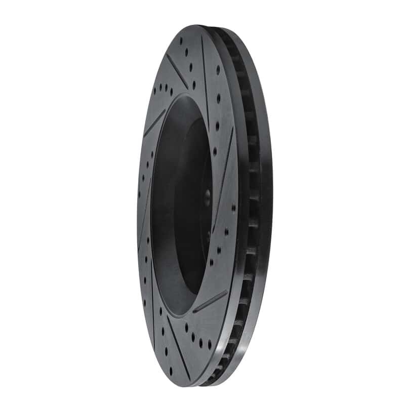 R1 Concepts — R1 2002-2018 Dodge Sprinter 2500 Rear Left Drilled & Slotted Black Brake Rotor
R1 Brake Rotor Drill - view 4