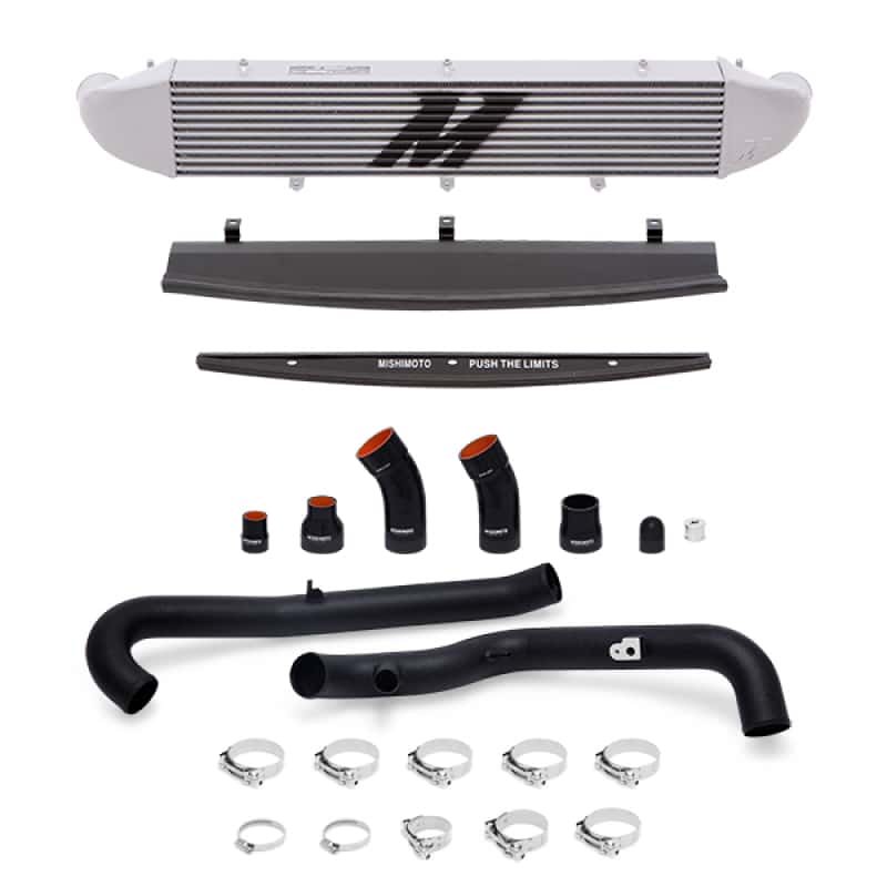 Mishimoto — Mishimoto 2014-2016 Ford Fiesta ST 1.6L Front Mount Intercooler (Silver) Kit w/ Pipes (Black) - view 4