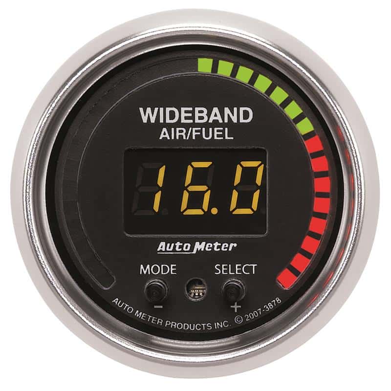 AutoMeter — Autometer GS 52mm AFR or LAMBDA Digital Wideband Air/Fuel Ratio PRO Wideband A/F Kit
2-1/16" WIDEBAND A/F - view 2