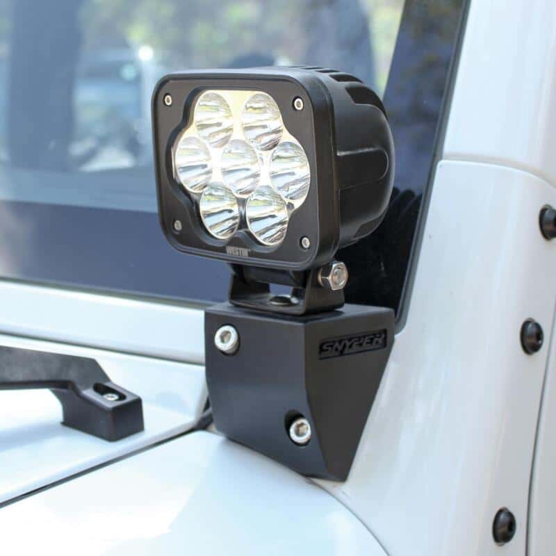 Westin — Westin/Snyper 07-17 Jeep Wrangler Snyper Lower Pillar Mounts - Textured Black
LED Light Bar Mount - view 3