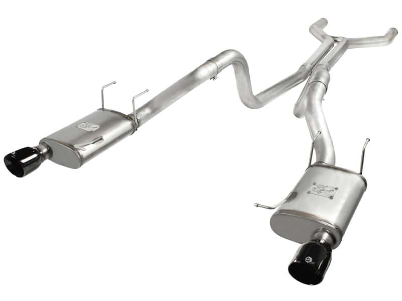 aFe — aFe MACHForce XP Cat-Back Exhaust 3in SS w/ Black Tips 11-14 Ford Mustang GT V8 5.0L
Cat-Back Exhaust - view 1