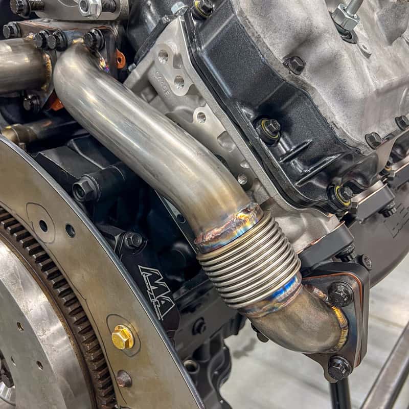 Wehrli — Wehrli 01-04 Chevrolet 6.6L Duramax LB7 2in Stainless Up Pipe Kit w/Gaskets - Twin Turbo
UpPipes TT 01-04 SS - view 5