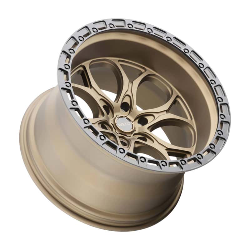 Weld — Weld Off-Road W106 20X10 Ledge 6X139.7 ET-18 BS4.75 Satin Bronze / Black Ring 106.1 - view 2