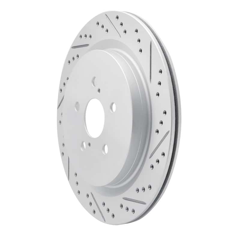 R1 Concepts — R1 16-22 Lexus Rx350 Rear Right Drilled & Slotted Geo-Carbon Rotor - view 2