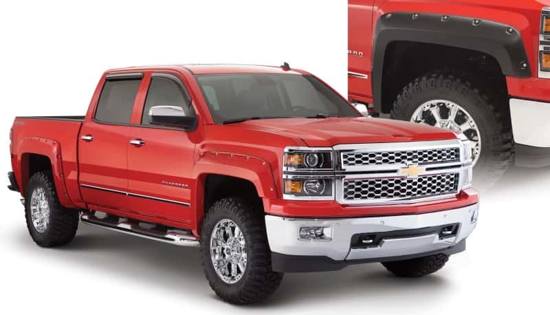 Bushwacker — Bushwacker 14-18 Chevy Silverado 1500 Fleetside Pocket Style Flares 4pc - Black
FF Pocket Style 4Pc - view 4