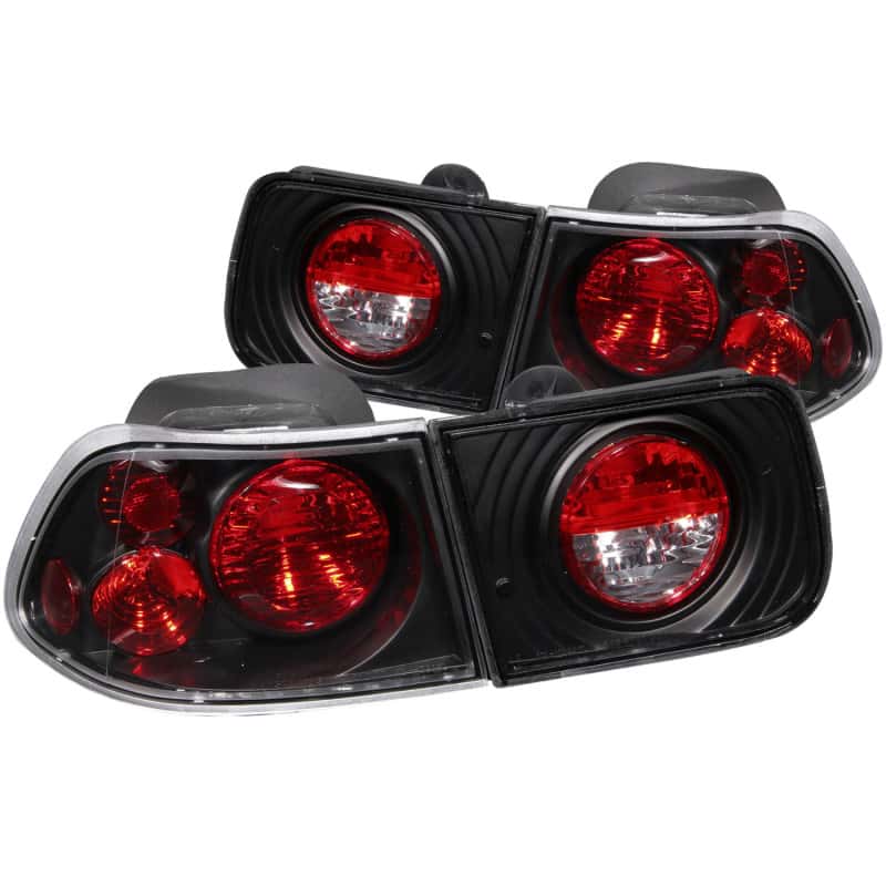 ANZO — ANZO 1996-2000 Honda Civic Coupe Taillights Black
TailLightSet - view 2
