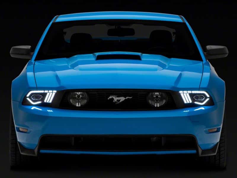 Raxiom — Raxiom 10-12 Ford Mustang w/ Factory Halogen LED Projector Headlights- Blk Housing (Clear Lens)
Headlights - view 13