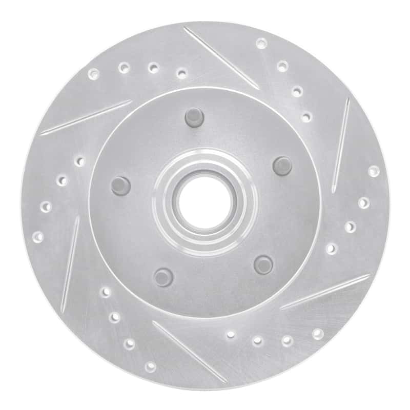 R1 Concepts — R1 1967-1974 Buick GS 400 Front Right Drilled & Slotted Silver Brake Rotor
R1 Brake Rotor Drill - view 1