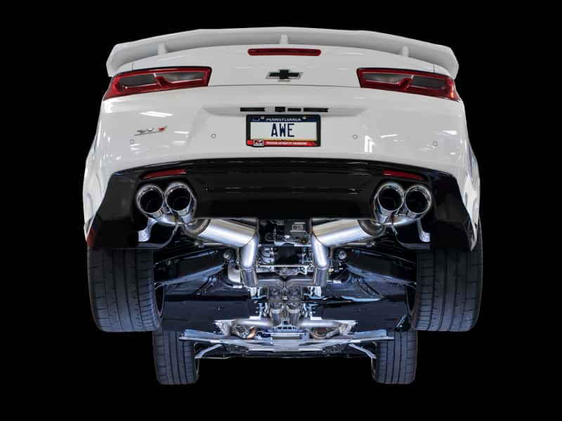 AWE Tuning — AWE Tuning 16-19 Chevy Camaro SS Res Cat-Back Exhaust -Touring Edition (Quad Chrome Silver Tips)
Res Touring Exhaust - view 5