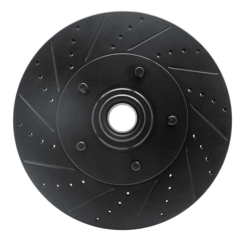 R1 Concepts — R1 04-06 Ford E-150 Club Wagon Front Left Drilled & Slotted Black Brake Rotor
R1 Brake Rotor Drill - view 1