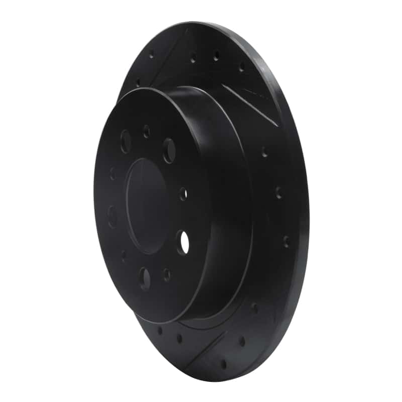 R1 Concepts — R1 95-97 Volvo 960 Rear Left Drilled & Slotted Black Brake Rotor
R1 Brake Rotor Drill - view 2