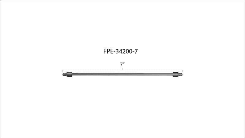 Fleece Performance — Fleece Performance 7in High Pressure Fuel Line (8mm x 3.5mm Line M14x1.5 Nuts) - view 4