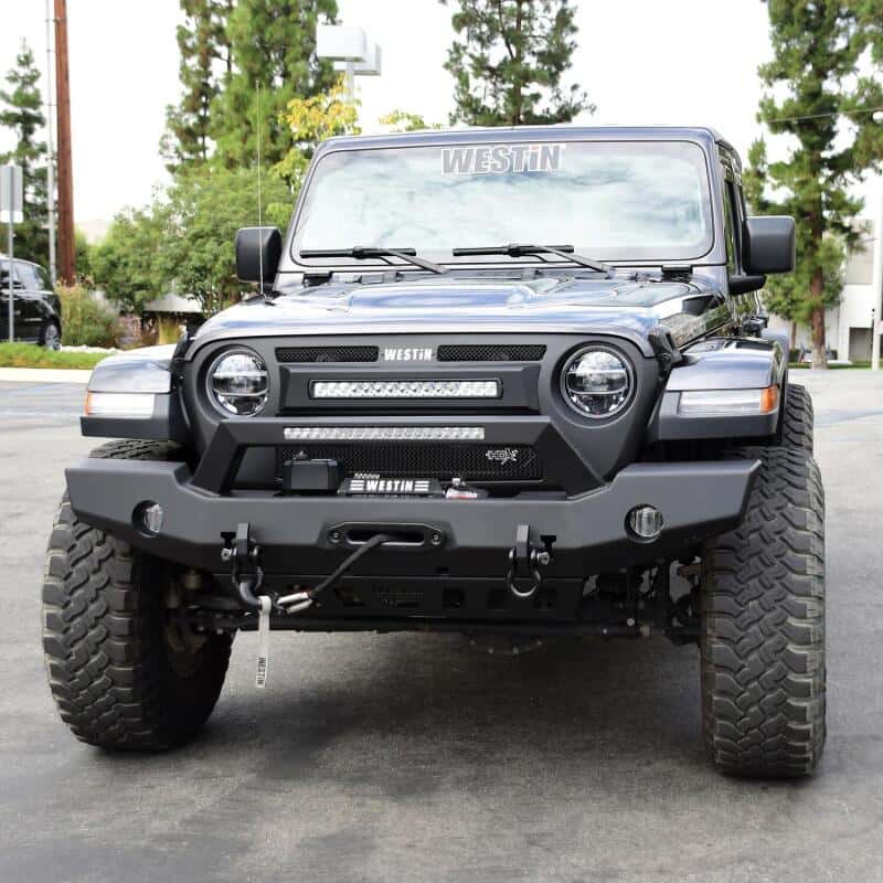 Westin — Westin 18-20 Jeep Wrangler WJ2 Full Width Front Bumper w/LED Light Bar Mount Textured Black
Bumper- Front
Bumper-Front - view 5