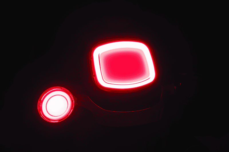 Kuryakyn — Kuryakyn Tracer L.E.D. Front Turn Signal Insert, Red Light, Smoke Lens 1156 - view 2