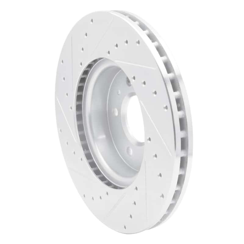 R1 Concepts — R1 13-25 Cadillac ATS Front Right Drilled & Slotted Silver Brake Rotor
R1 Brake Rotor Drill - view 4