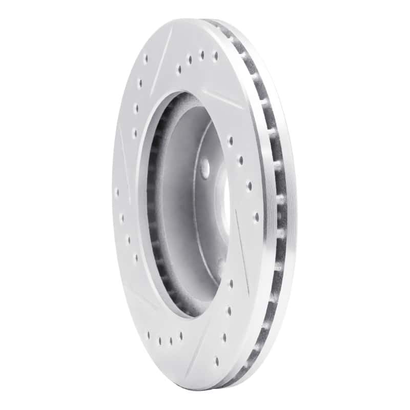 R1 Concepts — R1 90-01 Ford Escort Front Left Drilled & Slotted Silver Brake Rotor
R1 Brake Rotor Drill - view 4