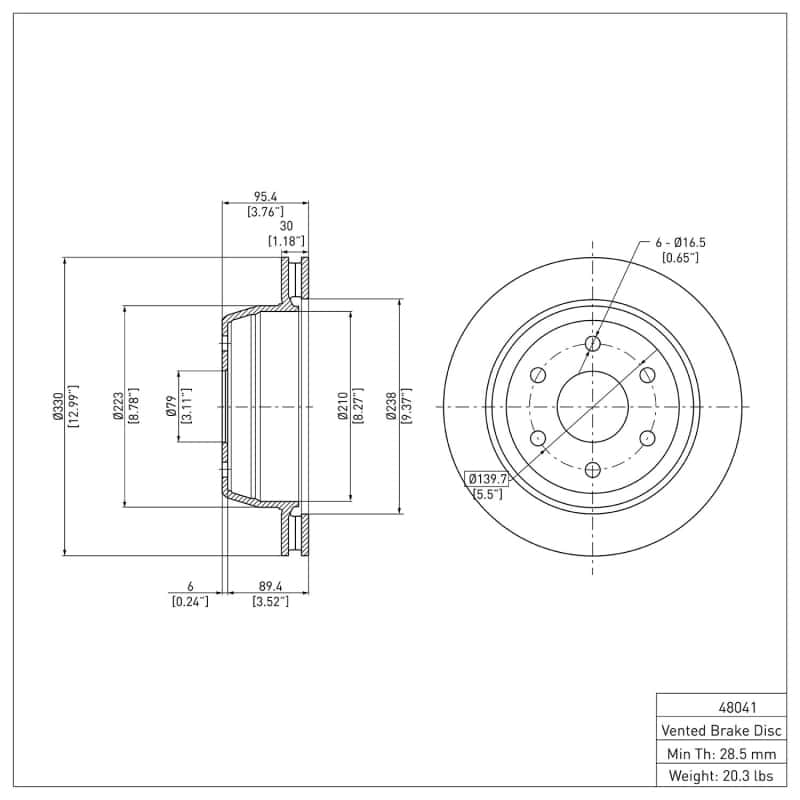 DFC — DFC 00-14 Cadillac Escalade EXT Rear GeoSPEC Coated Rotor
DFC Brake Rotor - view 6