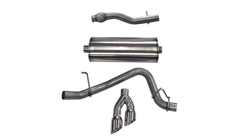 CORSA Performance — Corsa 2015-2020 GMC Yukon XL 1500 5.3L V8 3in Cat-Back Single Side Exit Twin 4in Polished Tips
Exhaust - view 2