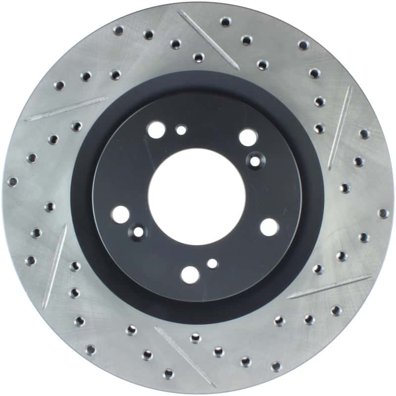 Stoptech — StopTech 00-09 S2000 Slotted & Drilled Left Front Rotor
Slot/Drill Rotor - view 1