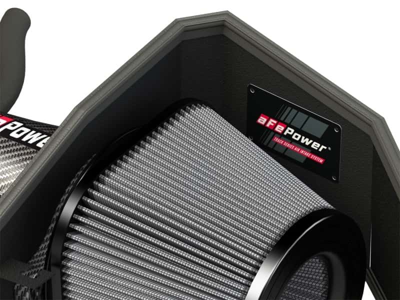aFe — aFe POWER Magnum FORCE Carbon Fiber Stage 2 Pro Dry S CAIS - 11-18 Dodge Challenger/Charger V8-6.4L
Track Series Intake - view 4