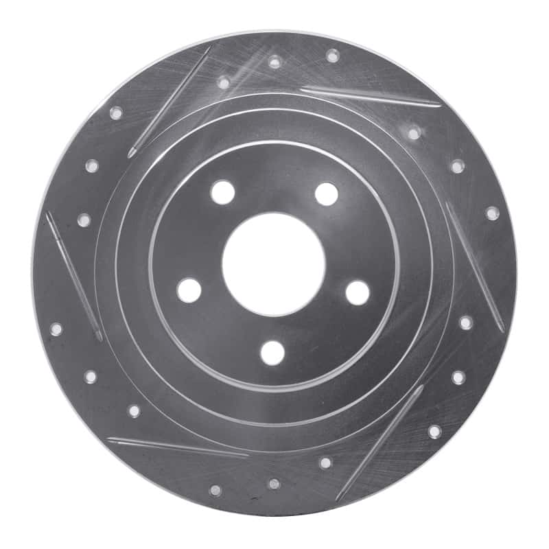 R1 Concepts — R1 00-06 Subaru Outback Rear Left Drilled & Slotted Silver Brake Rotor
R1 Brake Rotor Drill - view 1