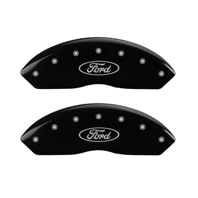MGP — MGP Front set 2 Caliper Covers Engraved Front Oval logo/Ford Black finish silver ch
Caliper Covers - view 1