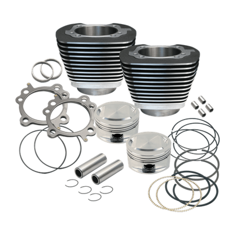 S&S Cycle — S&S Cycle 99-06 BT Replacement 3-7/8in Bore Cylinder & Piston Kit For S&S 95in Big Bore Kits- Wblack - view 2