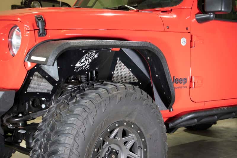 Fishbone Offroad — Fishbone Offroad 2018+ Jeep Wrangler JL Front Pair Aluminum - Black Powdercoat Inner Fenders - view 8