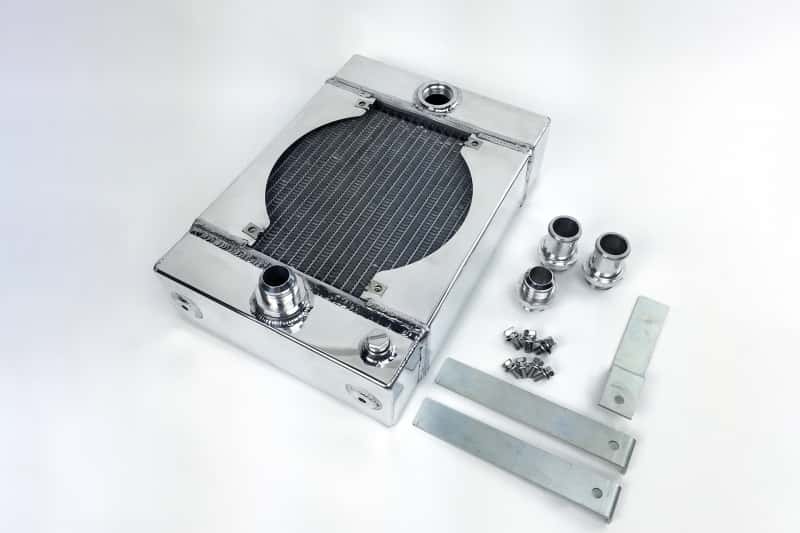 CSF — CSF Universal Drag Race / Tuck Radiator w/9in Spal Fan - 10.5in H x 10in L x 3.6in W
CSF Radiator - view 3