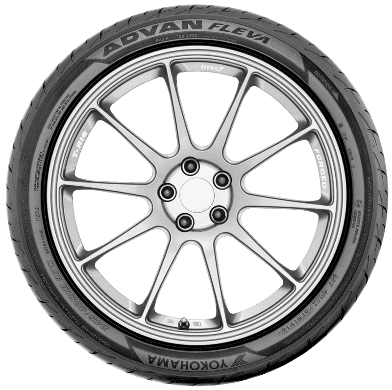 Yokohama Tire — Yokohama Advan Fleva V701 Tire - 225/35R20 90W - view 2