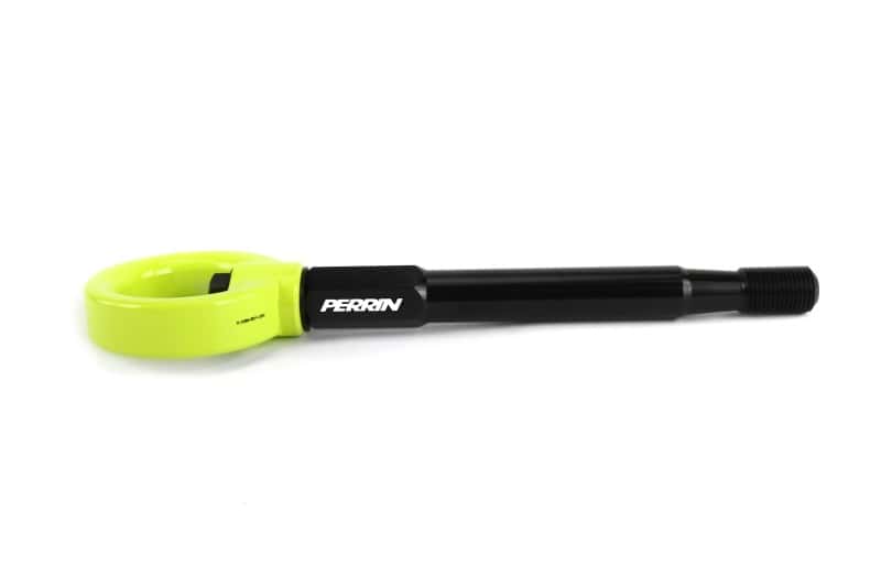 Perrin Performance — PERRIN 08-14 Subaru WRX/STI (Sedan) / 20-25 Outback All Models Tow Hook Kit (Rear) - Neon Yellow
paPSP-BDY-251NY - view 2
