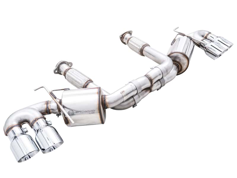 AWE Tuning — AWE Tuning 2020 Chevrolet Corvette (C8) Touring Edition Exhaust - Quad Chrome Silver Tips
Touring Exhaust - view 1