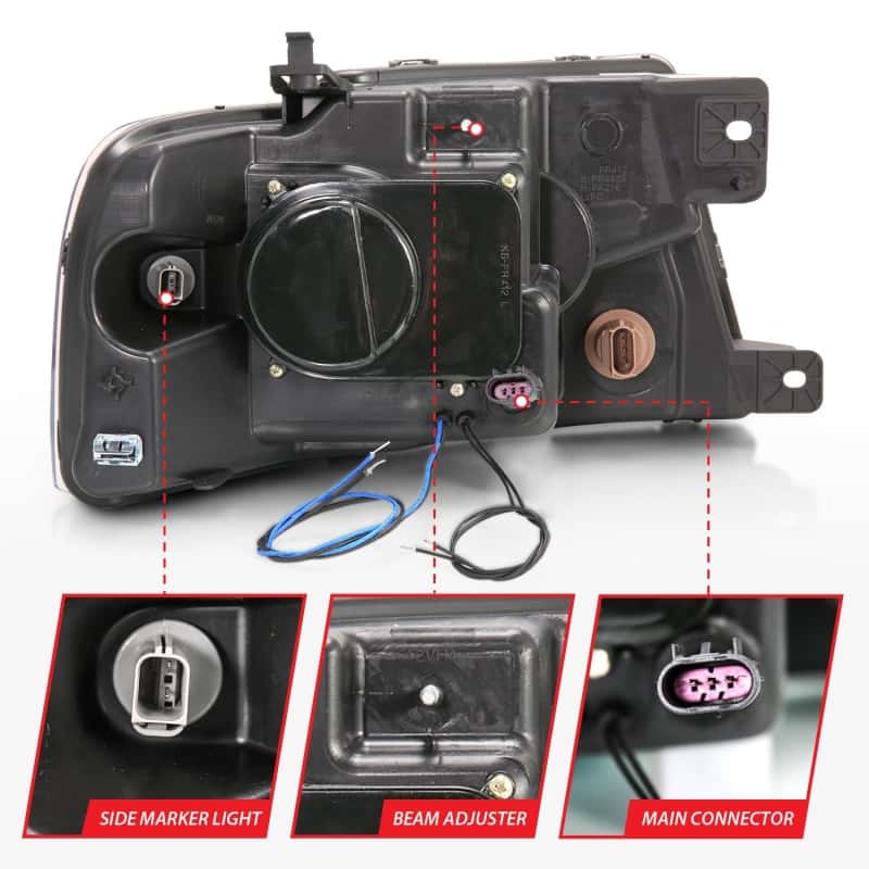 ANZO — ANZO 2004-2008 Ford F-150 Projector Headlights w/ Halo and LED Black G2
Head Light Set
HdLtSet - view 6
