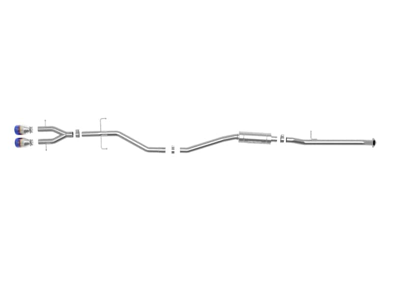aFe — aFe Takeda 2.5in 304SS Cat-Back Exhaust System 17-20 Honda Civic SI Coupe L4-1.5L (t) - BL Flame Tip
Cat-Back Exhaust - view 2