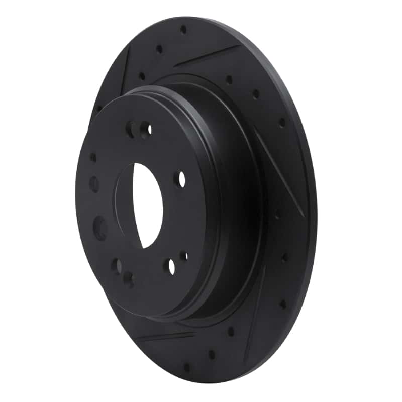 R1 Concepts — R1 99-11 Acura TL Rear Left Drilled & Slotted Black Brake Rotor
R1 Brake Rotor Drill - view 2