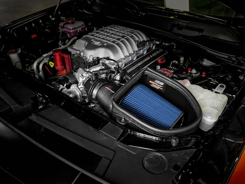 aFe — aFe Magnum Force Stage-2 Track Series Carbon Fiber AIS w/ Pro 5R Media - 18 Dodge Challenger V8-6.2L
Track Series Intake - view 5