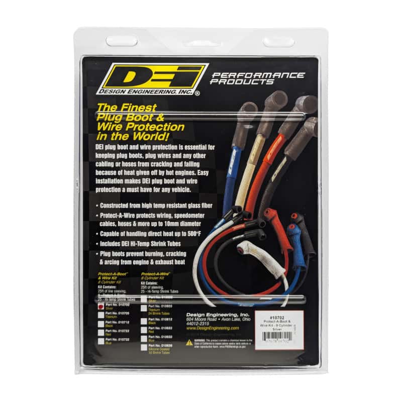 DEI — DEI Protect-A-Boot and Wire Kit 8 Cylinder - Silver
Spark Plug Wire Set - view 5