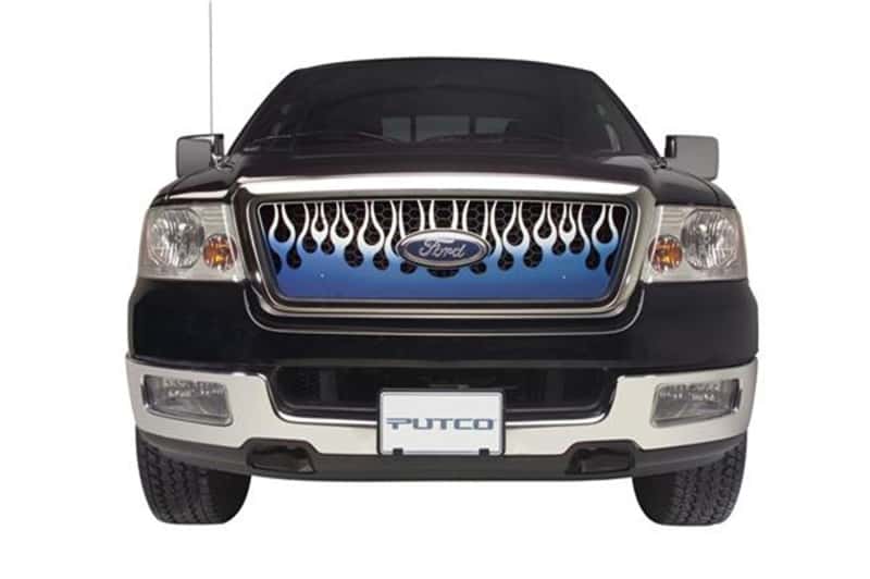 Putco — Putco 07-10 GMC Sierra HD Flaming Inferno Stainless Steel Grilles - Blue (Painted)
Grille Insert - view 1