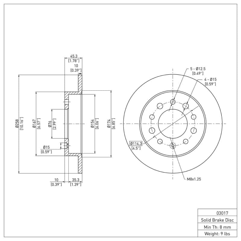 DFC — DFC 03-08 Hyundai Tiburon Rear Brake Rotor
DFC Brake Rotor - view 6