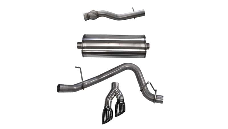 CORSA Performance — Corsa 2015-2020 GMC Yukon Denali XL 6.2L V8 3in Cat-Back Single Side Exit Twin 4in Black Tips
Exhaust - view 3