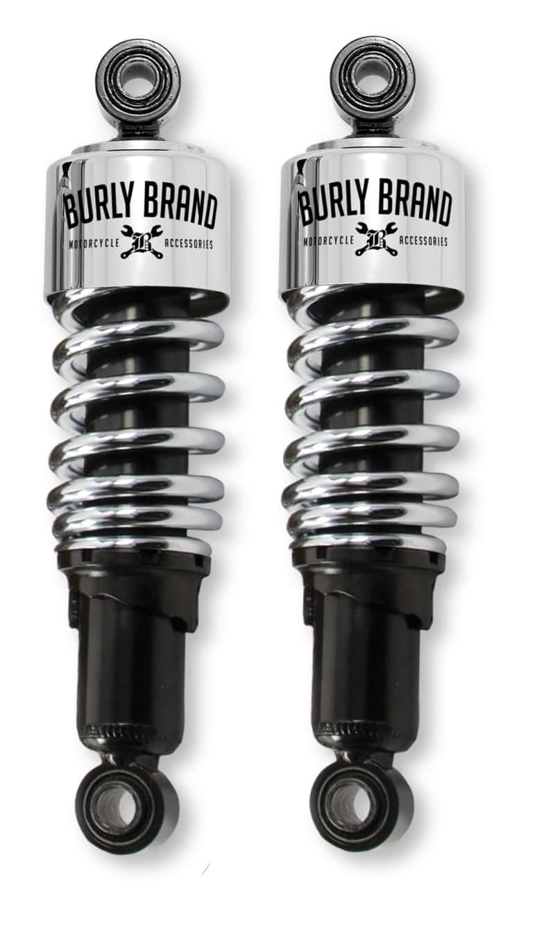 Burly Brand — Burly Brand XL Shocks 10.5in - Chrome - view 2