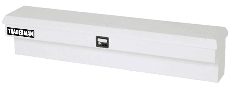 Tradesman — Tradesman Steel Side Bin Truck Tool Box (48in.) - White - view 1