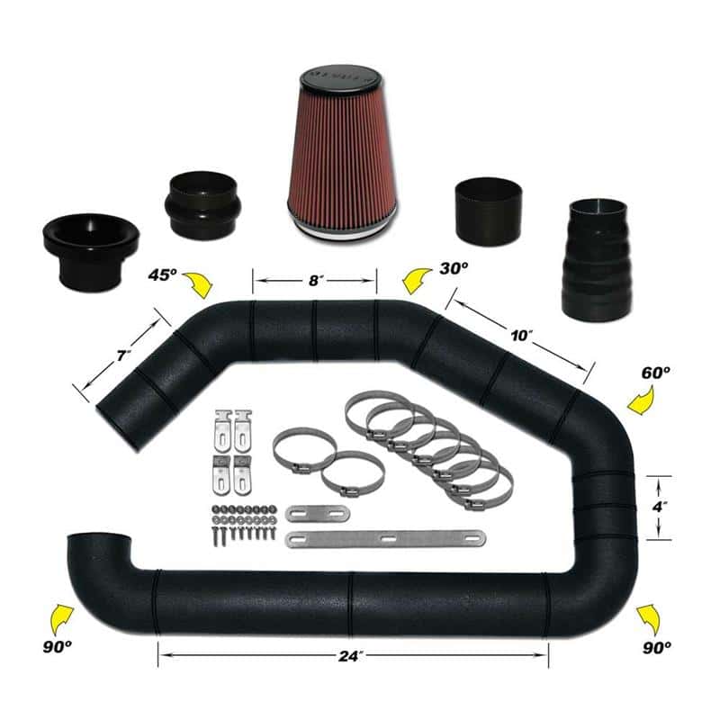 Airaid — Airaid U-Build-It - Universal 4in Master Kit II w/700-469 9in Filter
Universal Air Intake
Air Intake System - view 2