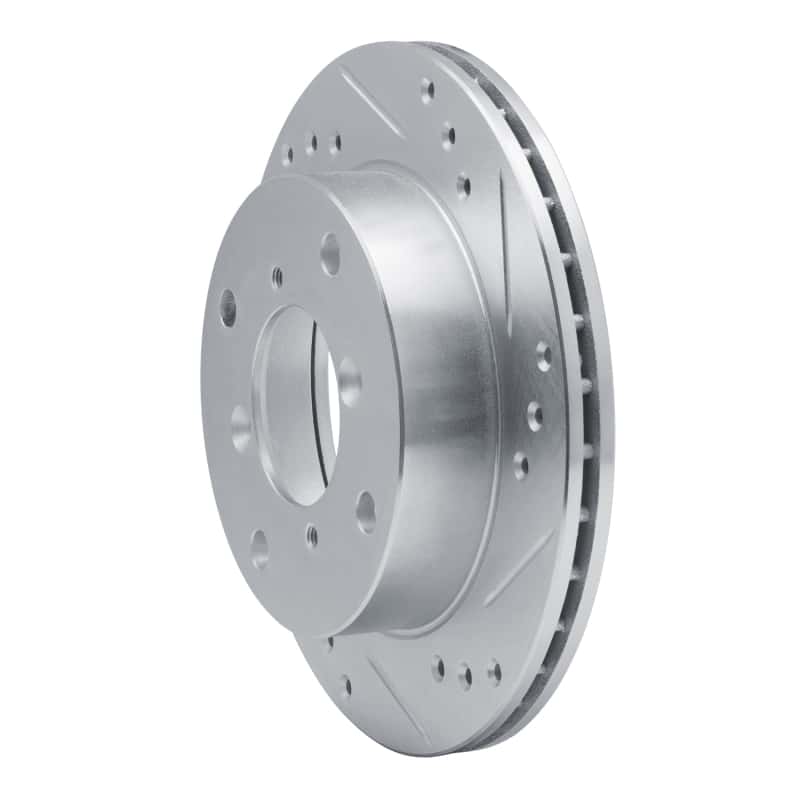 R1 Concepts — R1 89-01 Chevrolet Metro Front Right Drilled & Slotted Silver Brake Rotor
R1 Brake Rotor Drill - view 2