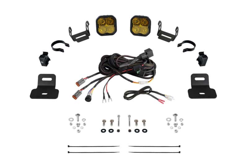 Diode Dynamics — Diode Dynamics 17-24 Can-Am Maverick X3 SS3 Stage Series Ditch Light Kit - Sport Yellow Combo - view 1